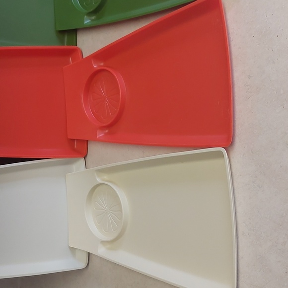 SALE! Vintage "GENI" Accalac SET of 6 camping- serving trays 1960's - Picture 6 of 12
